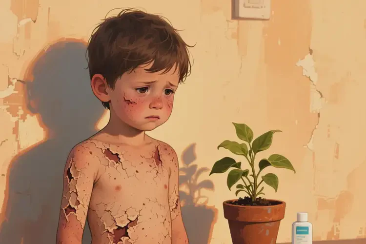 少兒全身長(zhǎng)濕疹不管它會(huì)自己痊愈嗎(圖2)