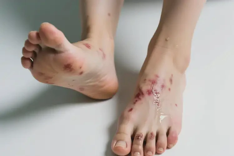 女性腳上起濕疹能徹底自愈嗎(圖1)