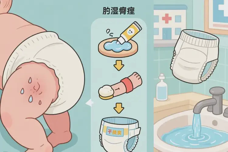新生兒屁股容易長濕疹能夠徹底治愈嗎(圖2)