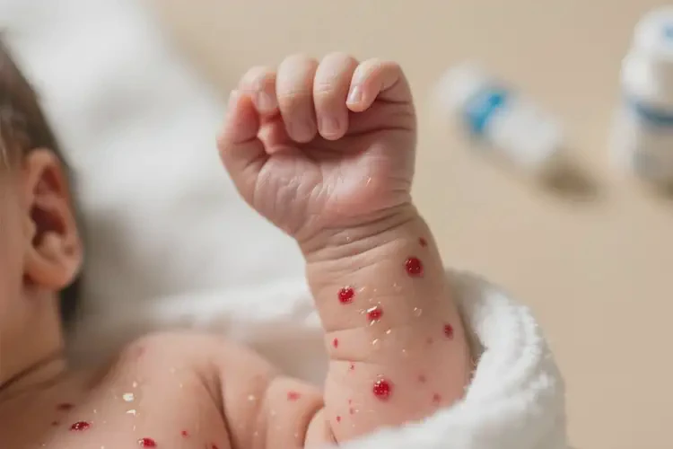 新生兒手臂經(jīng)常起濕疹能靠自己自愈嗎(圖3)