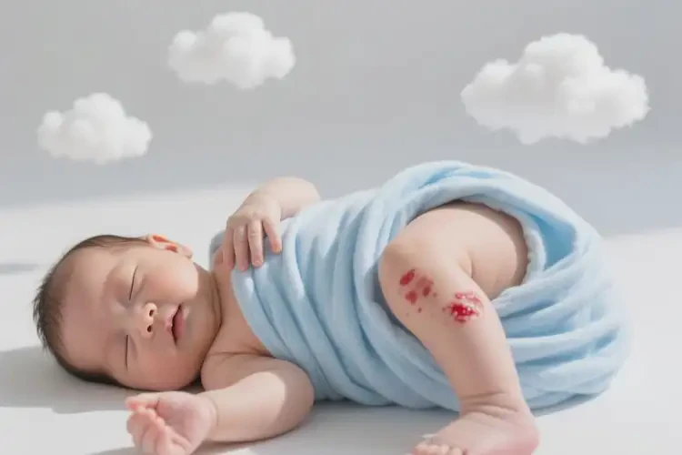 嬰兒大腿上出現(xiàn)濕疹不管它會(huì)自己自愈嗎(圖2)