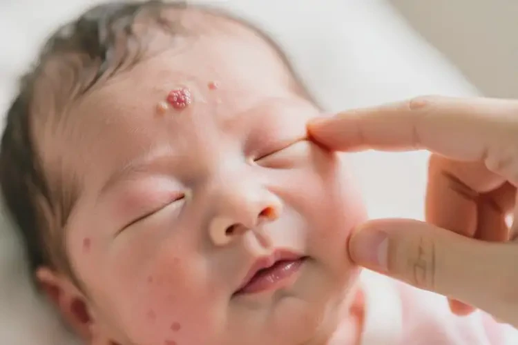 新生兒身上偶爾長濕疹能夠徹底治愈嗎(圖3)