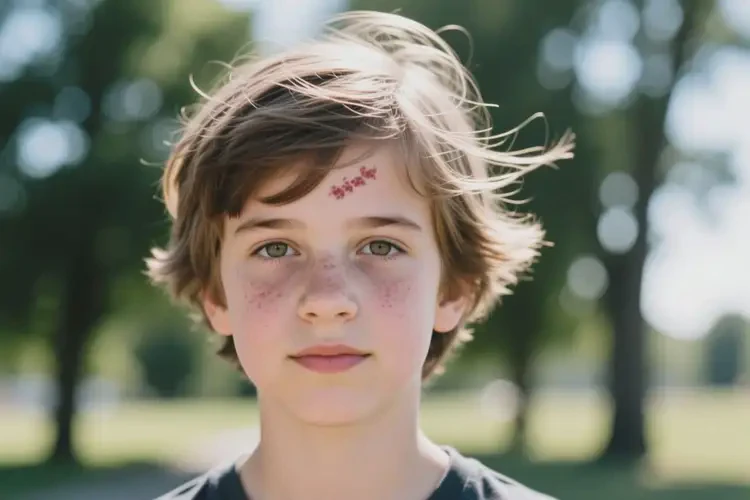 青少年臉上偶爾長濕疹可以徹底自愈嗎(圖1)