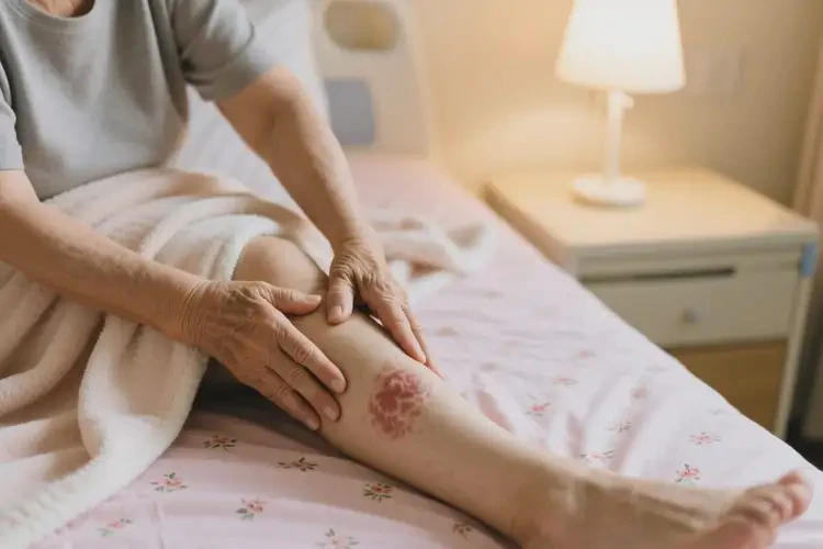 高齡老人大腿經常起濕疹能夠徹底治愈嗎(圖1)