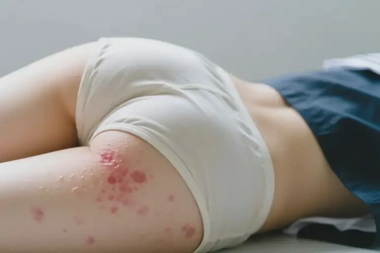 大學(xué)生屁股出現(xiàn)濕疹不管它會(huì)自己自愈嗎(圖2)