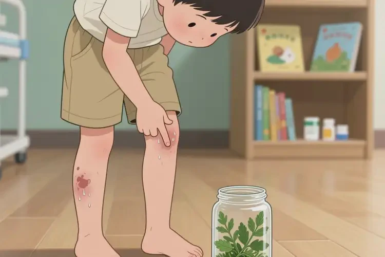 小學(xué)生小腿上偶爾起濕疹能夠徹底治愈嗎(圖1)