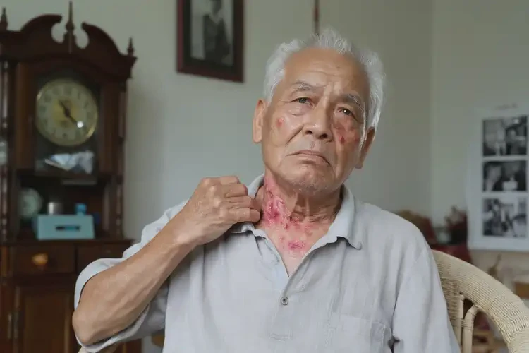 高齡老人脖子上有濕疹不管它會(huì)自己好嗎(圖4)