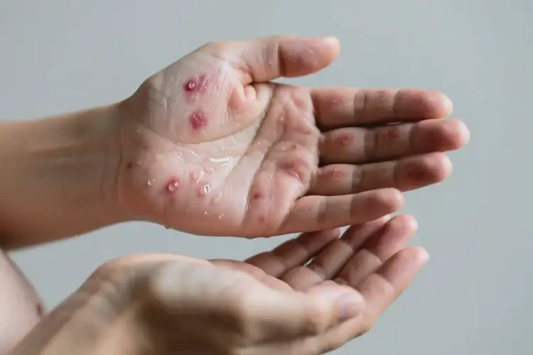 產(chǎn)婦手上經(jīng)常起濕疹不管它會自己自愈嗎(圖2)