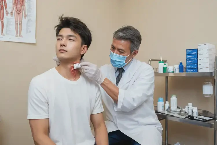 青年人脖子上起濕疹可以徹底自愈嗎(圖3)