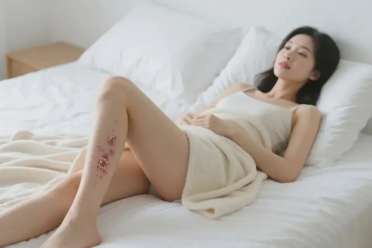 女人大腿容易起濕疹不管它會(huì)自己好嗎(圖2)