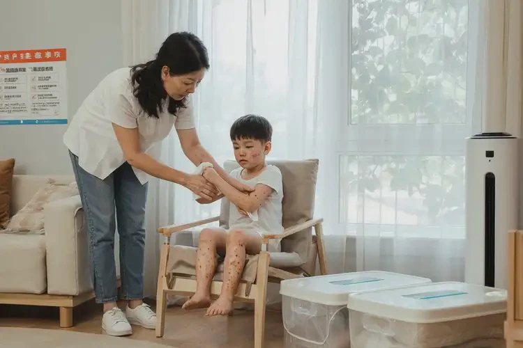 少兒四肢有濕疹不管它會自己痊愈嗎(圖1)