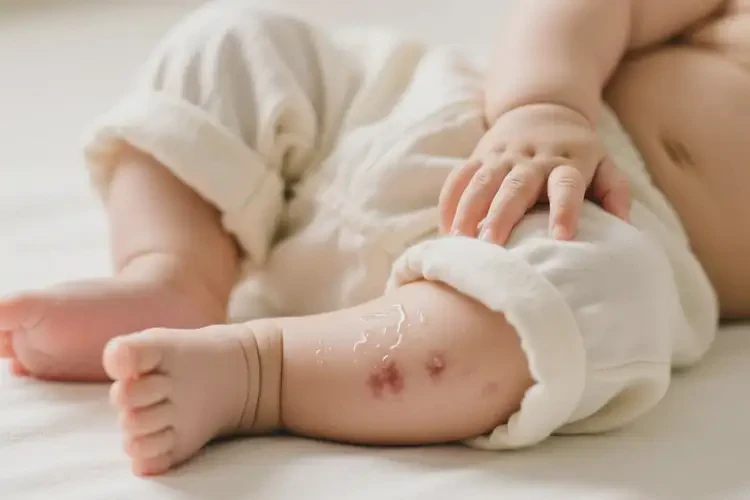 宝宝大腿容易起湿疹可不可以彻底自愈(图4)