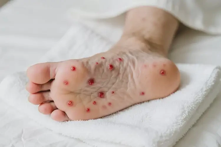 老人腳上出現(xiàn)濕疹不管它會(huì)自己自愈嗎(圖2)