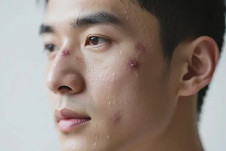 男性臉上長(zhǎng)濕疹可不可以徹底自愈(圖1)