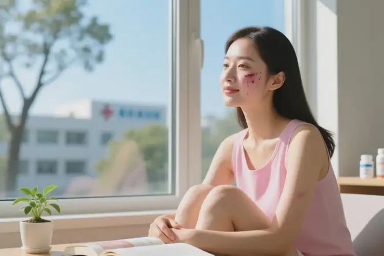 女性面部容易長(zhǎng)濕疹不管它會(huì)自己好嗎(圖1)