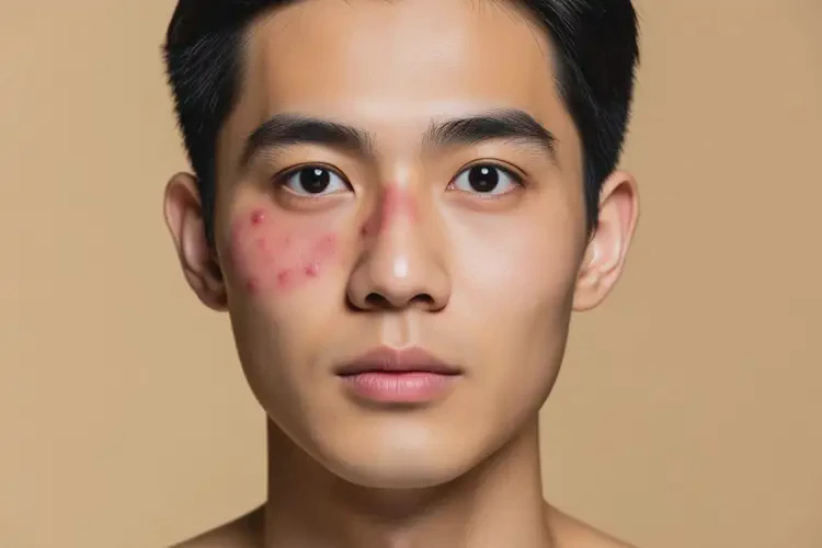 青年人面部有濕疹不管它會自己好嗎(圖4)