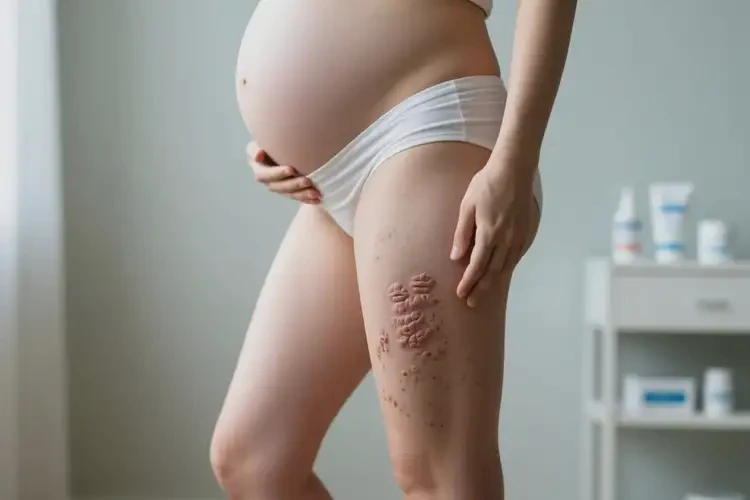 孕妇大腿上起湿疹不管它会自己好吗(图1)