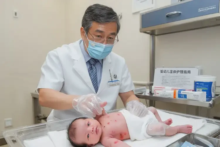 新生兒手臂上容易起濕疹可不可以徹底自愈(圖1)