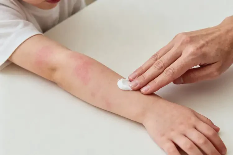 孩子手臂起湿疹不管它会自己好吗(图2)