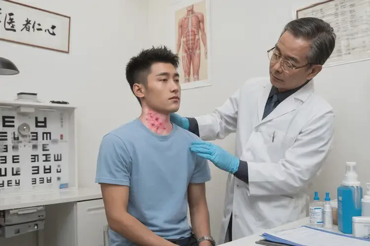 青年人脖子容易長濕疹可以徹底自愈嗎(圖1)