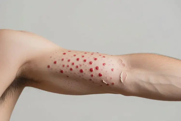 男性手臂上出濕疹不管它會自己好嗎(圖2)