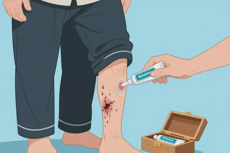 老人大腿容易起濕疹不管它會自己好嗎(圖1)