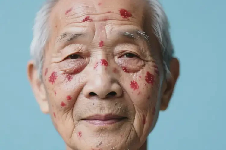 老年人臉上有濕疹可不可以徹底自愈(圖1)