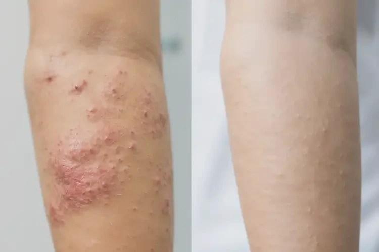 中學生身上偶爾起濕疹能靠自己自愈嗎(圖2)