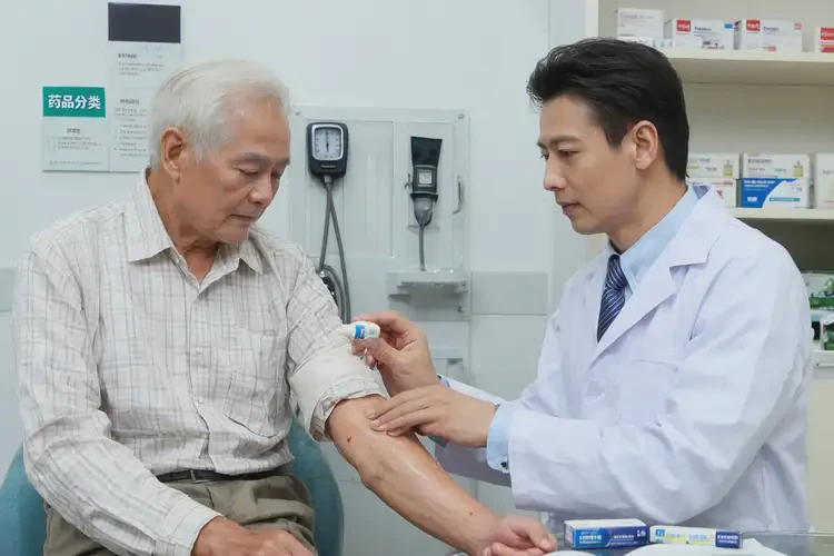 高齡老人脖子上有濕疹不管它會(huì)自己好嗎(圖2)