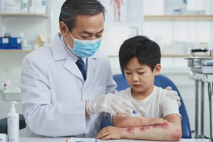 少兒四肢有濕疹不管它會自己痊愈嗎(圖2)