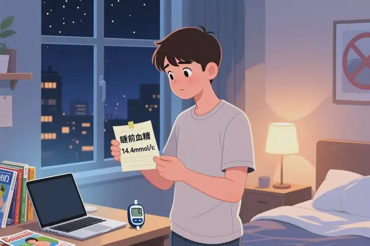 年轻人睡前血糖14点4是怎么回事(图2)