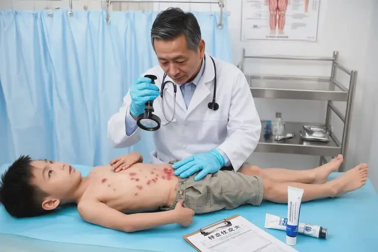 小孩肚子上起濕疹可不可以徹底自愈(圖1)