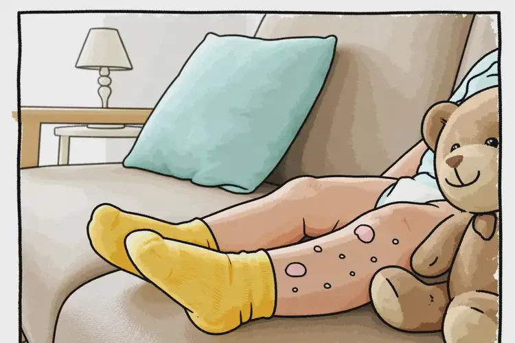 幼兒小腿上出現(xiàn)濕疹能夠徹底治愈嗎(圖2)