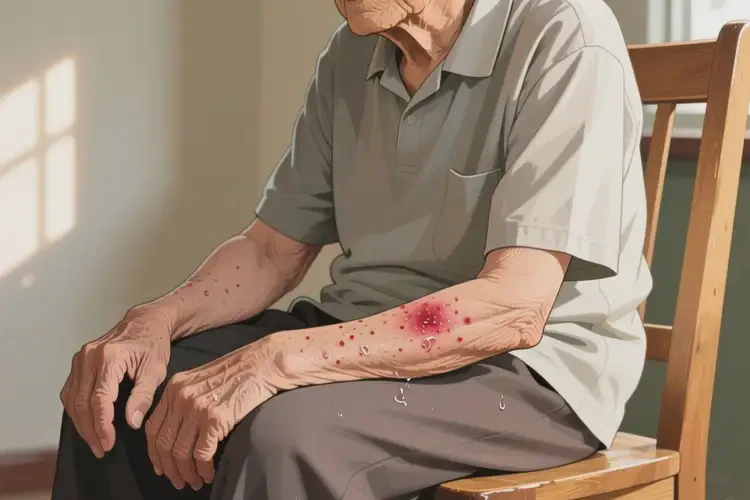 高齡老人手臂出濕疹不管它會自己自愈嗎(圖3)