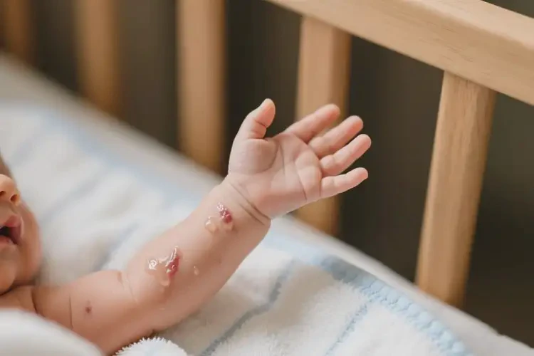 新生兒手臂經(jīng)常起濕疹能靠自己自愈嗎(圖1)