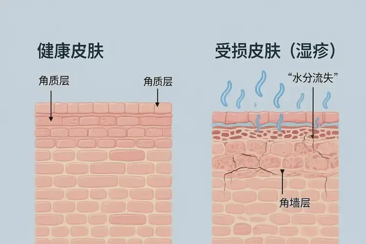 兒童屁股容易起濕疹能夠徹底治愈嗎(圖1)