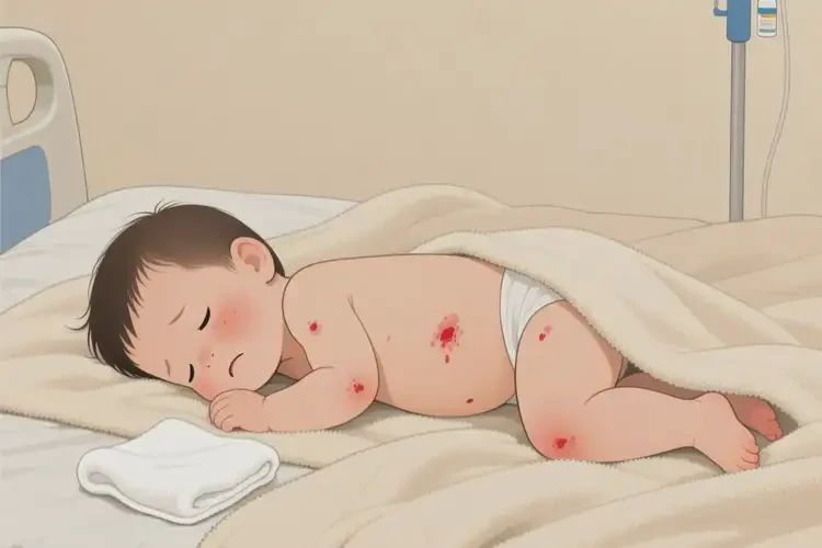 孩子肚子上起濕疹不管它會自己好嗎(圖3)