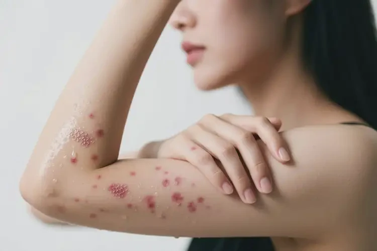 女性手臂上偶爾長濕疹不管它會自己痊愈嗎(圖3)