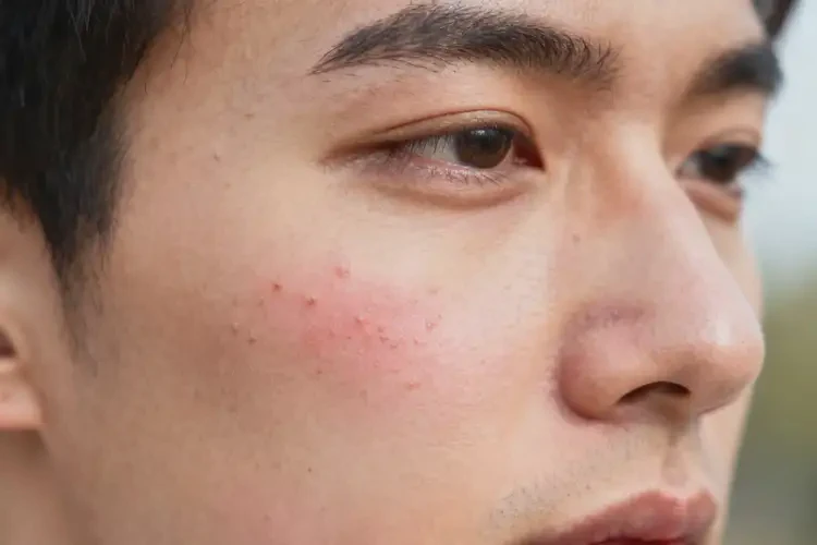 男人臉上偶爾長濕疹不管它會自己自愈嗎(圖4)