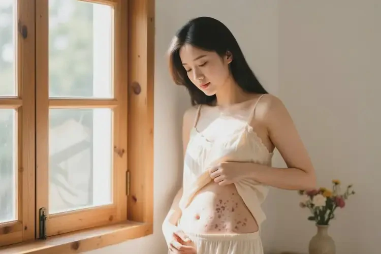 女人肚子出濕疹能夠徹底治愈嗎(圖2)