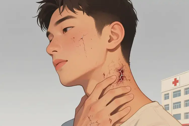 青年人脖子容易起濕疹不管它會自己好嗎(圖2)