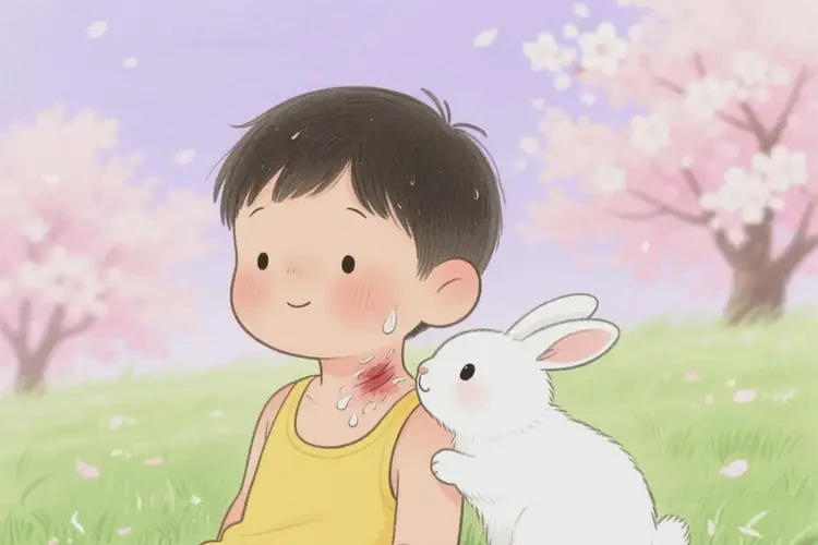 少兒脖子偶爾長濕疹能靠自己自愈嗎(圖3)