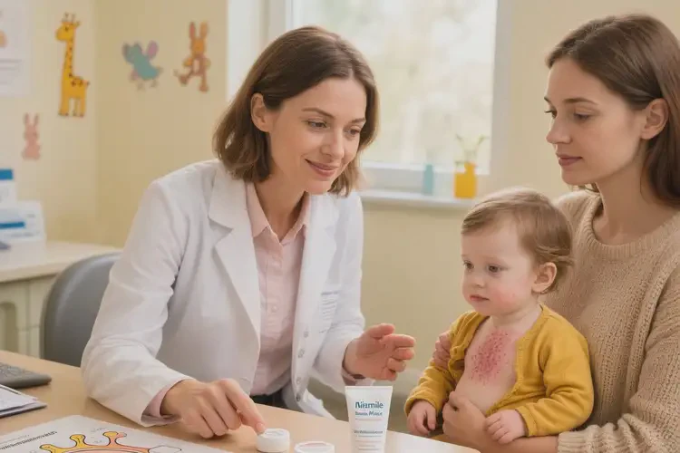 孩子脖子起濕疹不管它會(huì)自己痊愈嗎(圖1)