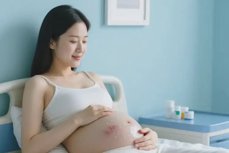 孕婦肚子上經(jīng)常長濕疹能徹底自愈嗎(圖1)