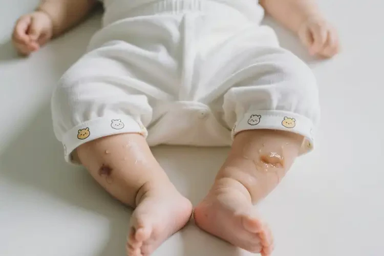 宝宝大腿容易起湿疹可不可以彻底自愈(图1)
