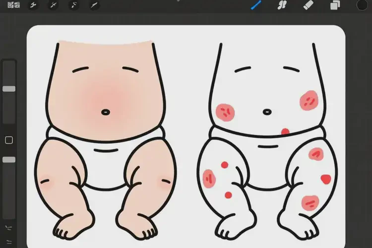 少兒屁股容易起濕疹能靠自己自愈嗎(圖2)