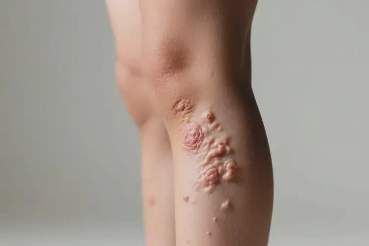 小兒小腿上有濕疹不管它會(huì)自己痊愈嗎(圖2)