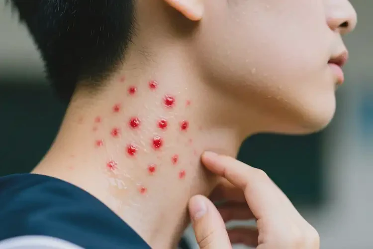 大學生脖子出現(xiàn)濕疹不管它會自己好嗎(圖3)