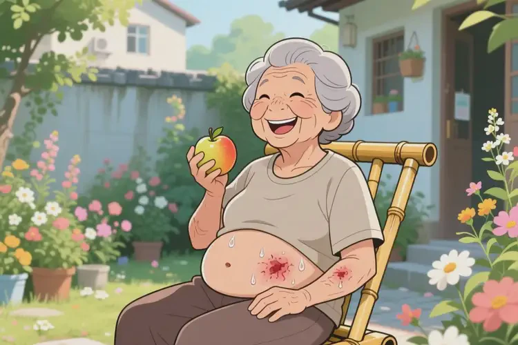 老年人肚子上出現(xiàn)濕疹不管它會自己好嗎(圖1)