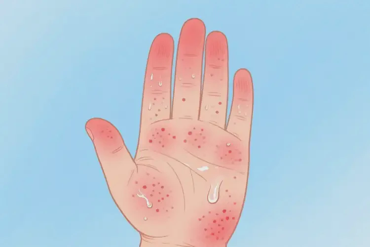 兒童手上起濕疹不管它會(huì)自己痊愈嗎(圖2)